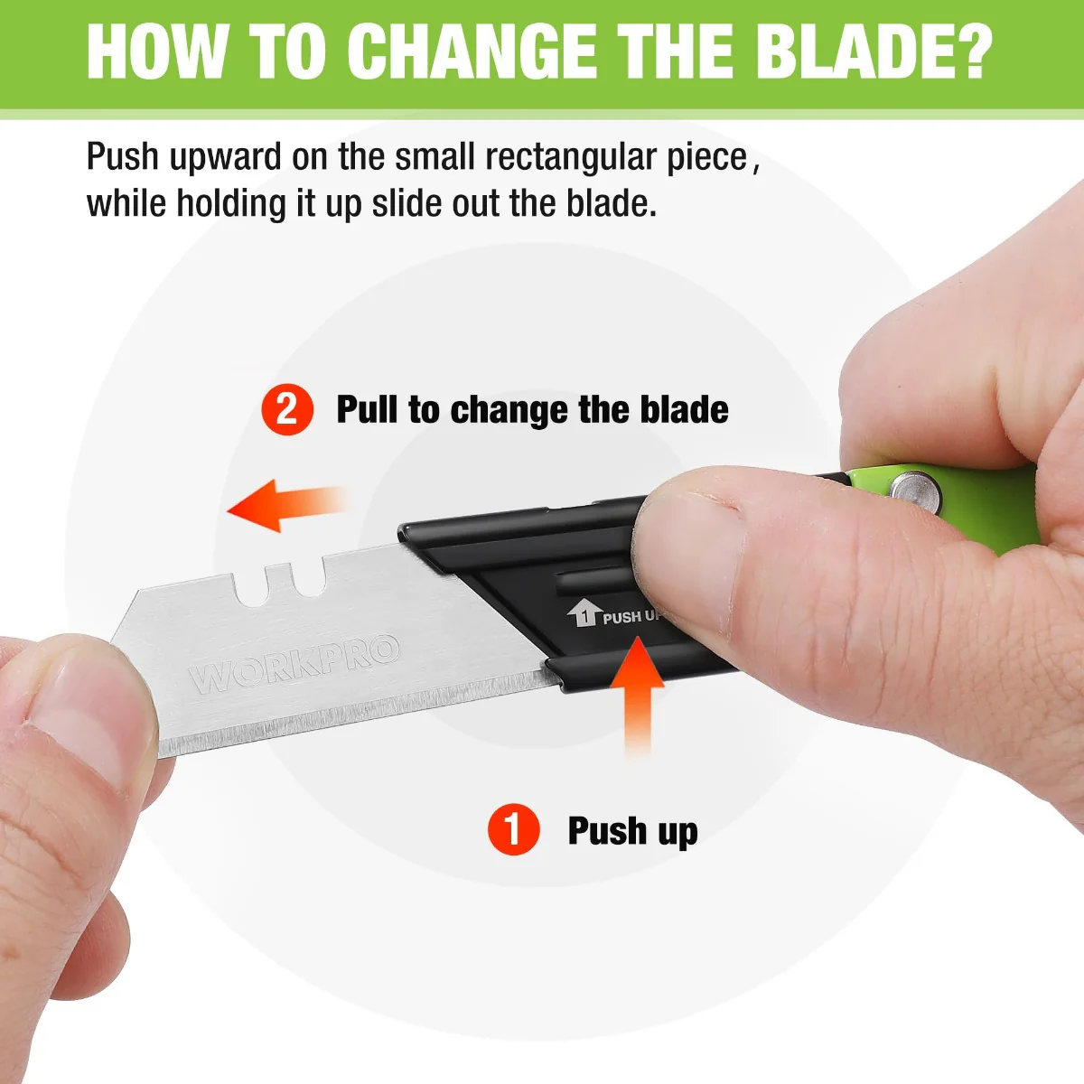 WORKPRO 2PC EDC Folding Utility Knife - Image 12
