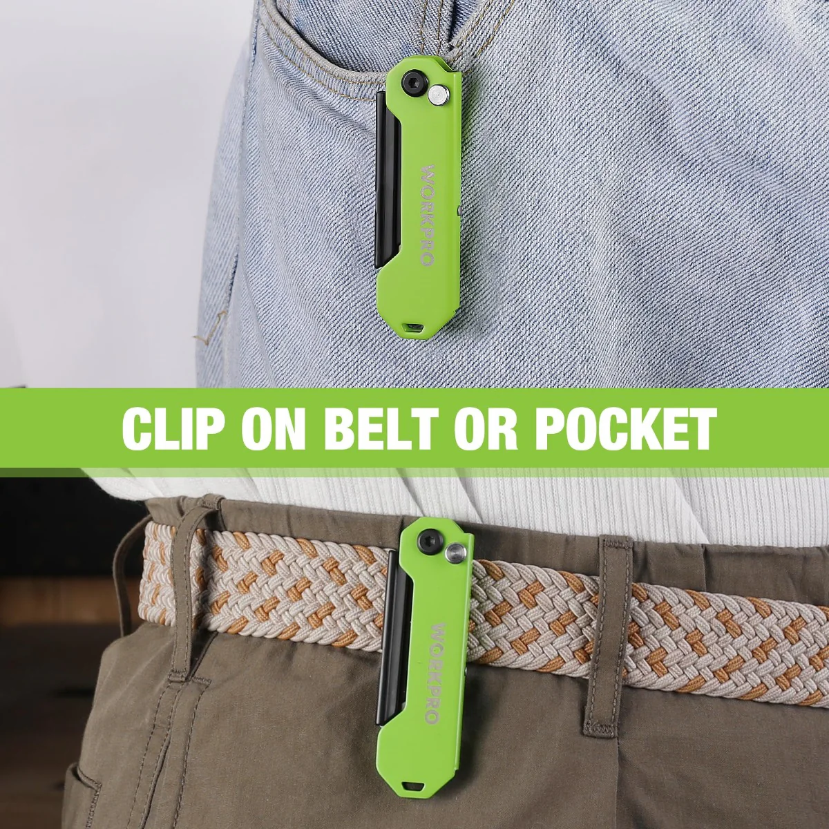 WORKPRO 2PC EDC Folding Utility Knife - Image 14