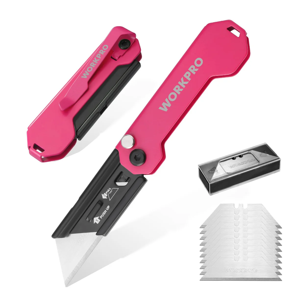 WORKPRO 2PC EDC Folding Utility Knife - Image 17