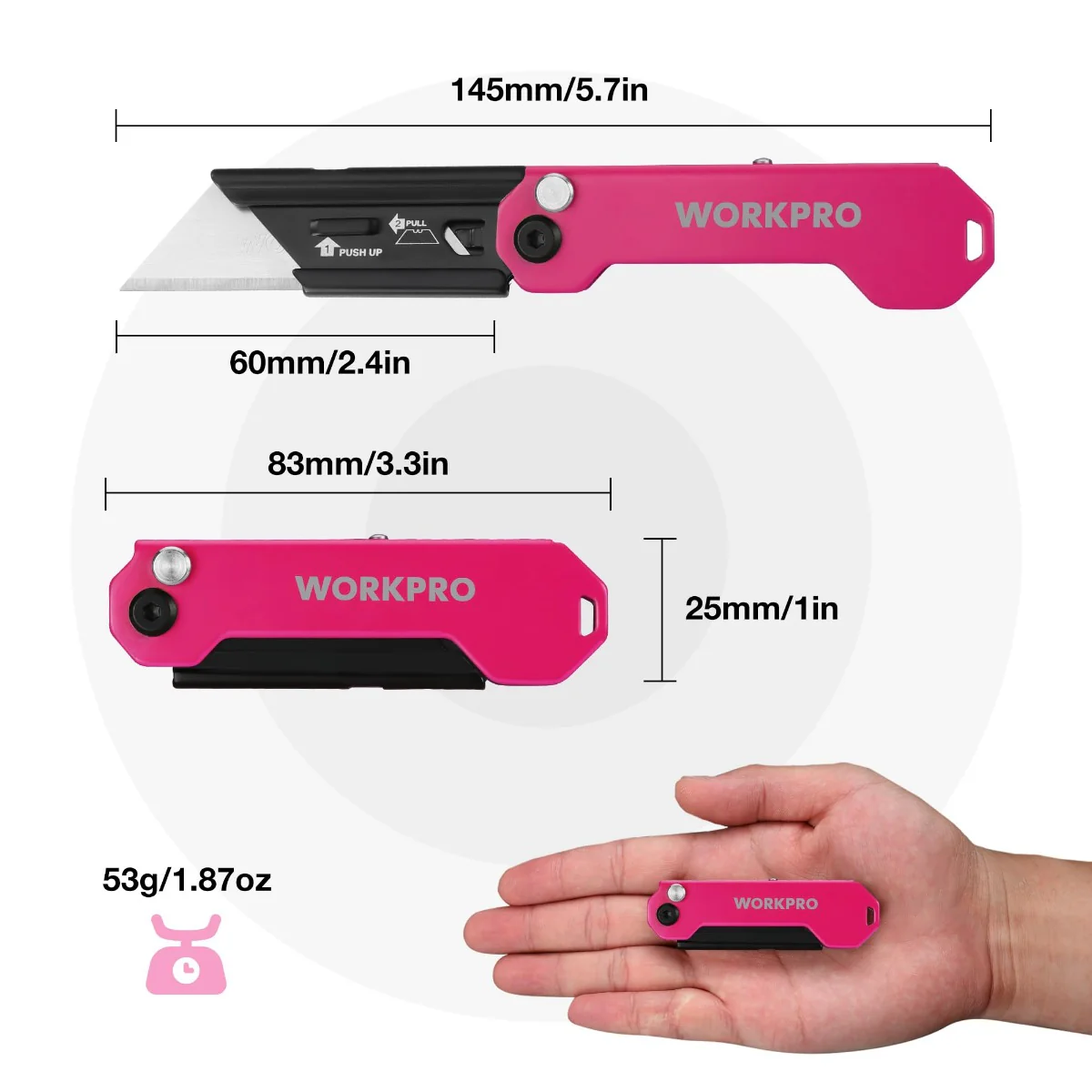 WORKPRO 2PC EDC Folding Utility Knife - Image 18