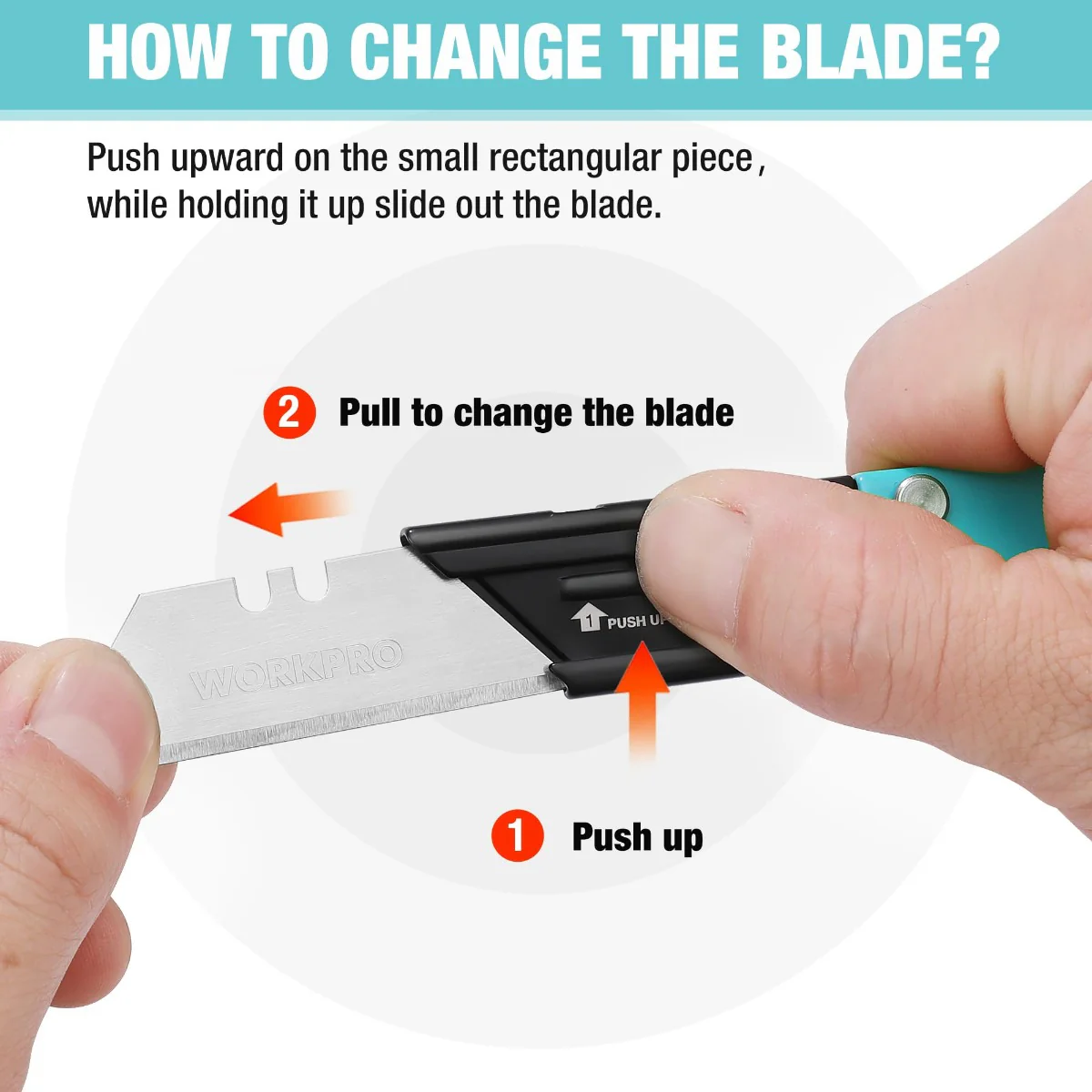 WORKPRO 2PC EDC Folding Utility Knife - Image 4