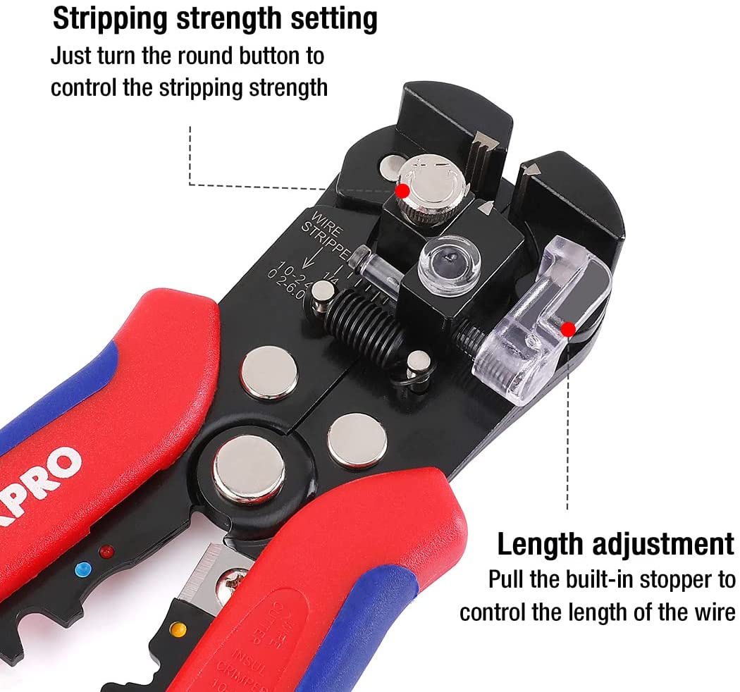 WORKPRO 3-in-1 Automatic Wire Stripper/Cutter/ Crimper, 8 Inch Multi-Pliers - Image 3