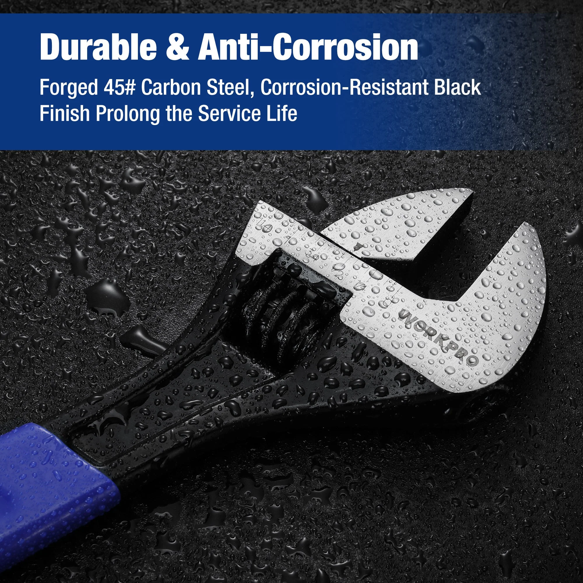 WORKPRO 3-Piece Adjustable Wrench Set - Image 7