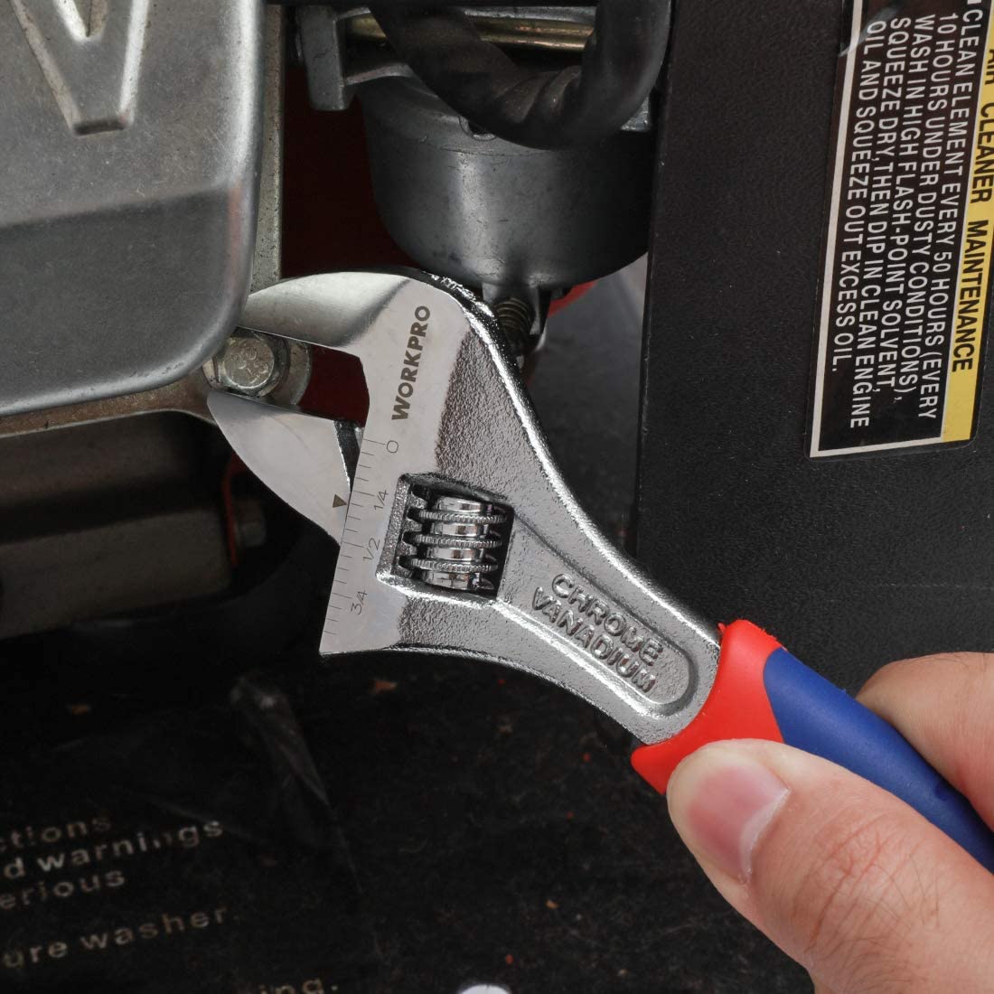 WORKPRO 3 Pcs Adjustable Wrench Set - Image 4