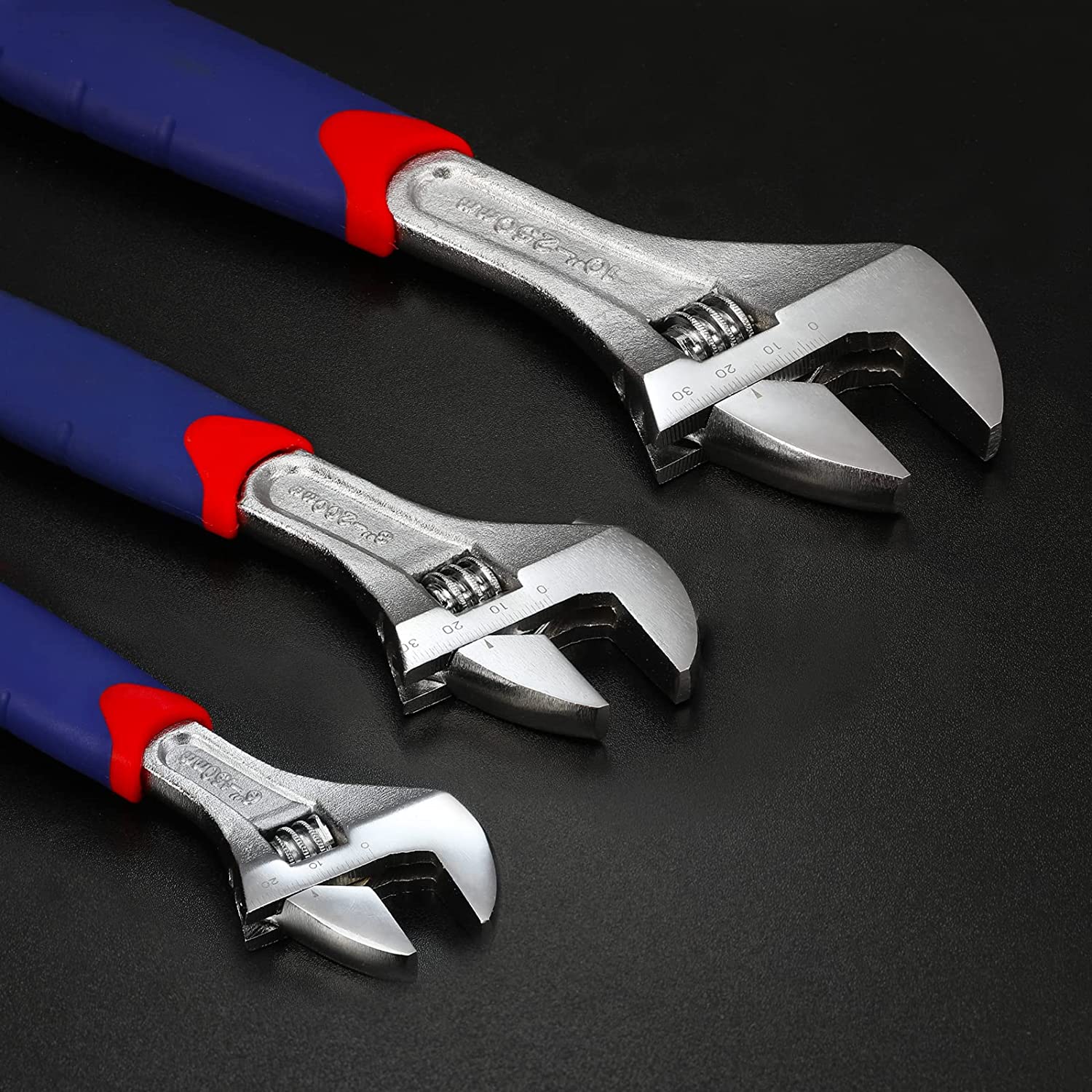 WORKPRO 3 Pcs Adjustable Wrench Set - Image 5