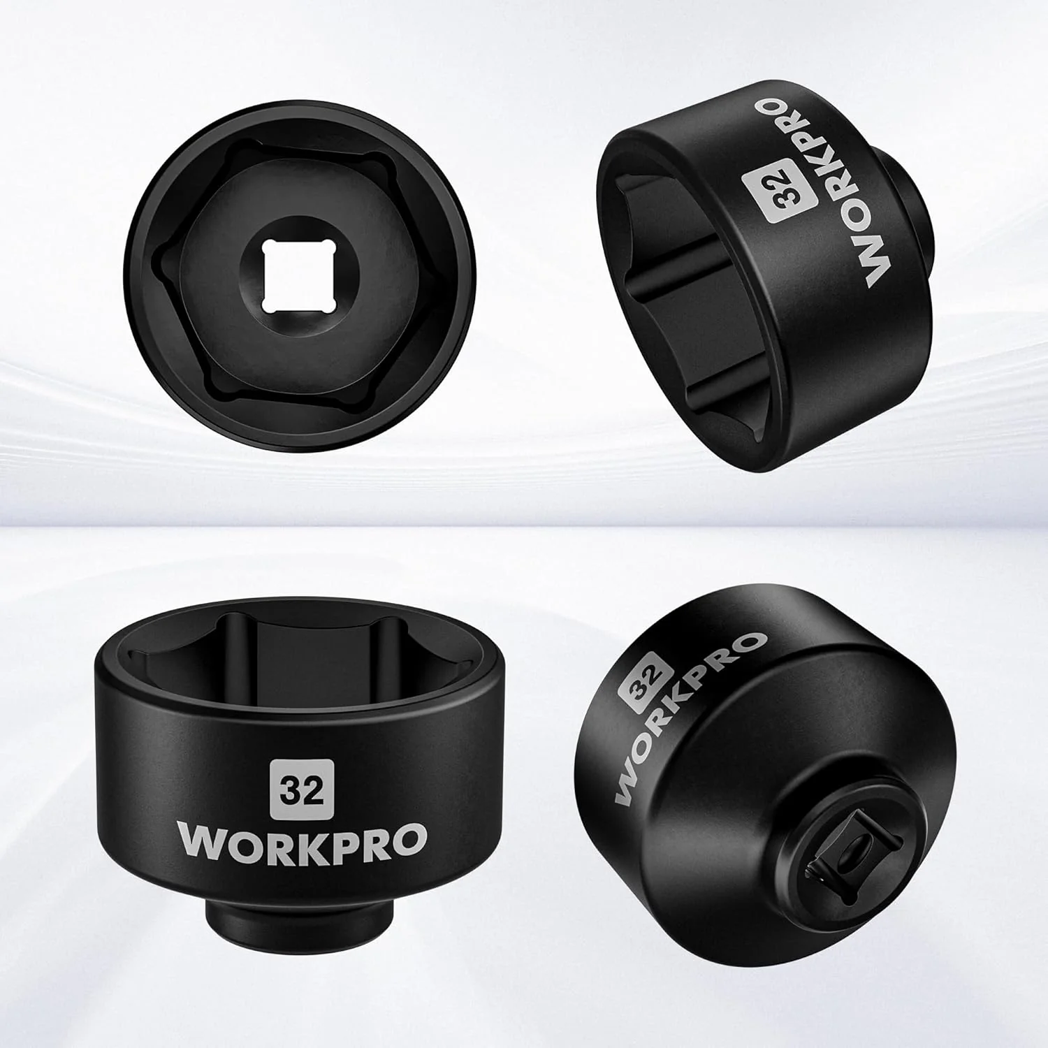 WORKPRO 32mm Oil Filter Socket Wrench, Oil Filter Removal Tool, Oil Filter Change Set, Ideal for Some Ecotec, TDI, VW, Audi, BMW, Polaris, GM, Volkswagen, Pontiac, Chevrolet, Saturn, Pontiac, Saab - Image 7