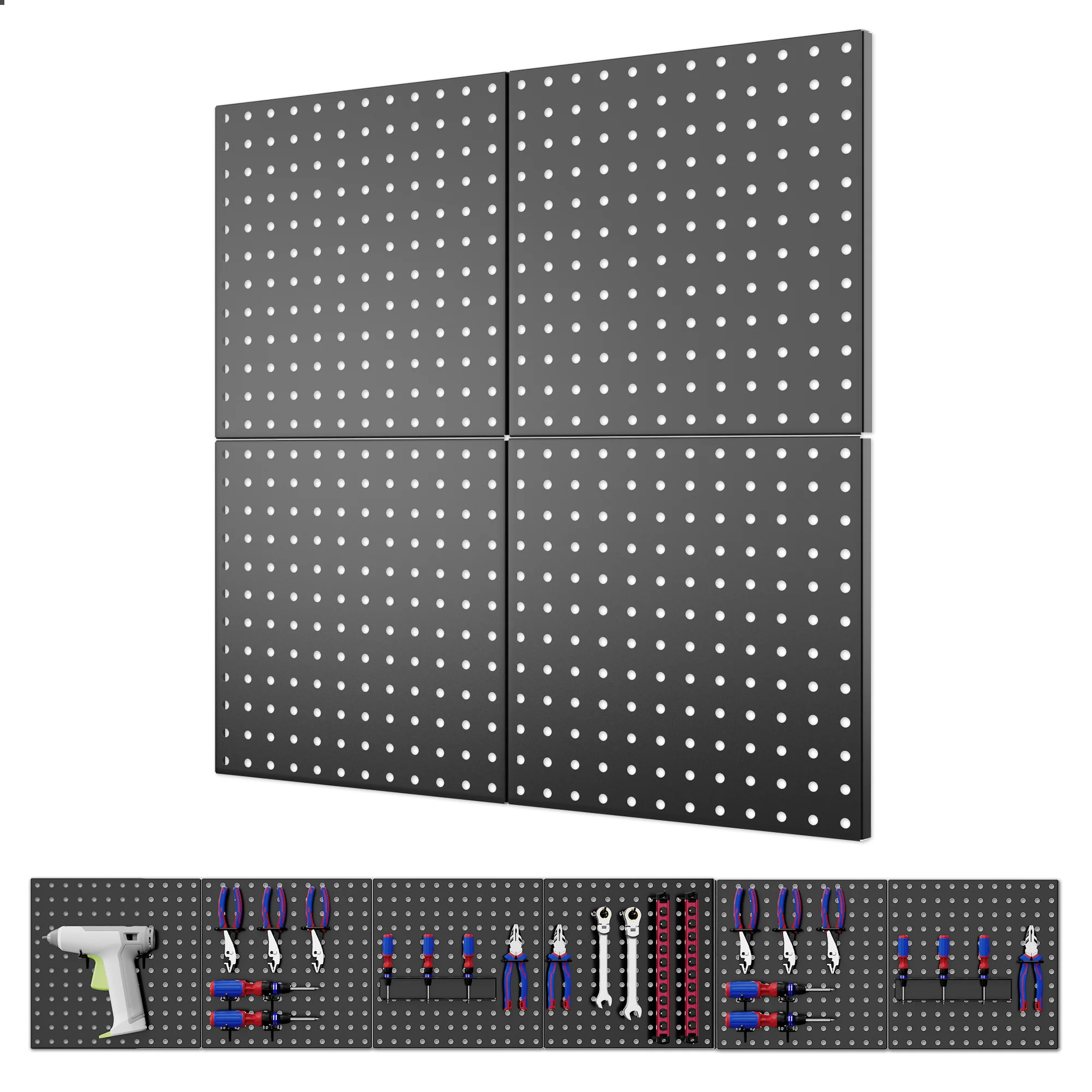 WORKPRO 4 Pack Metal Pegboard Panels - Image 2