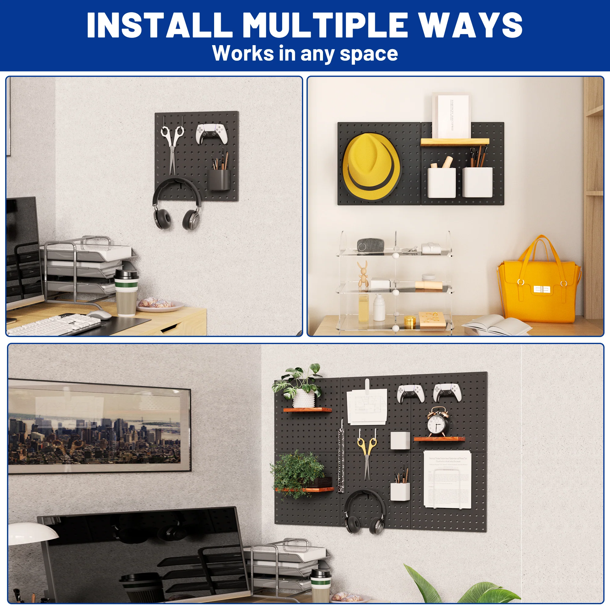 WORKPRO 4 Pack Metal Pegboard Panels - Image 5