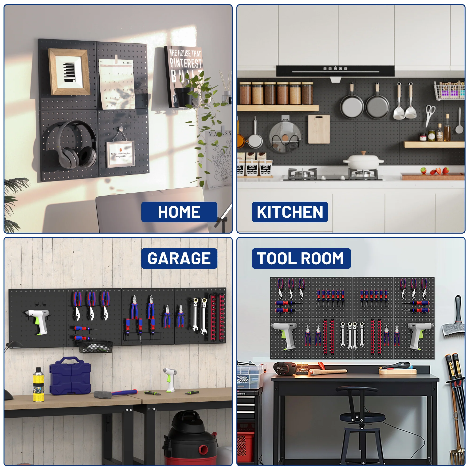 WORKPRO 4 Pack Metal Pegboard Panels - Image 8