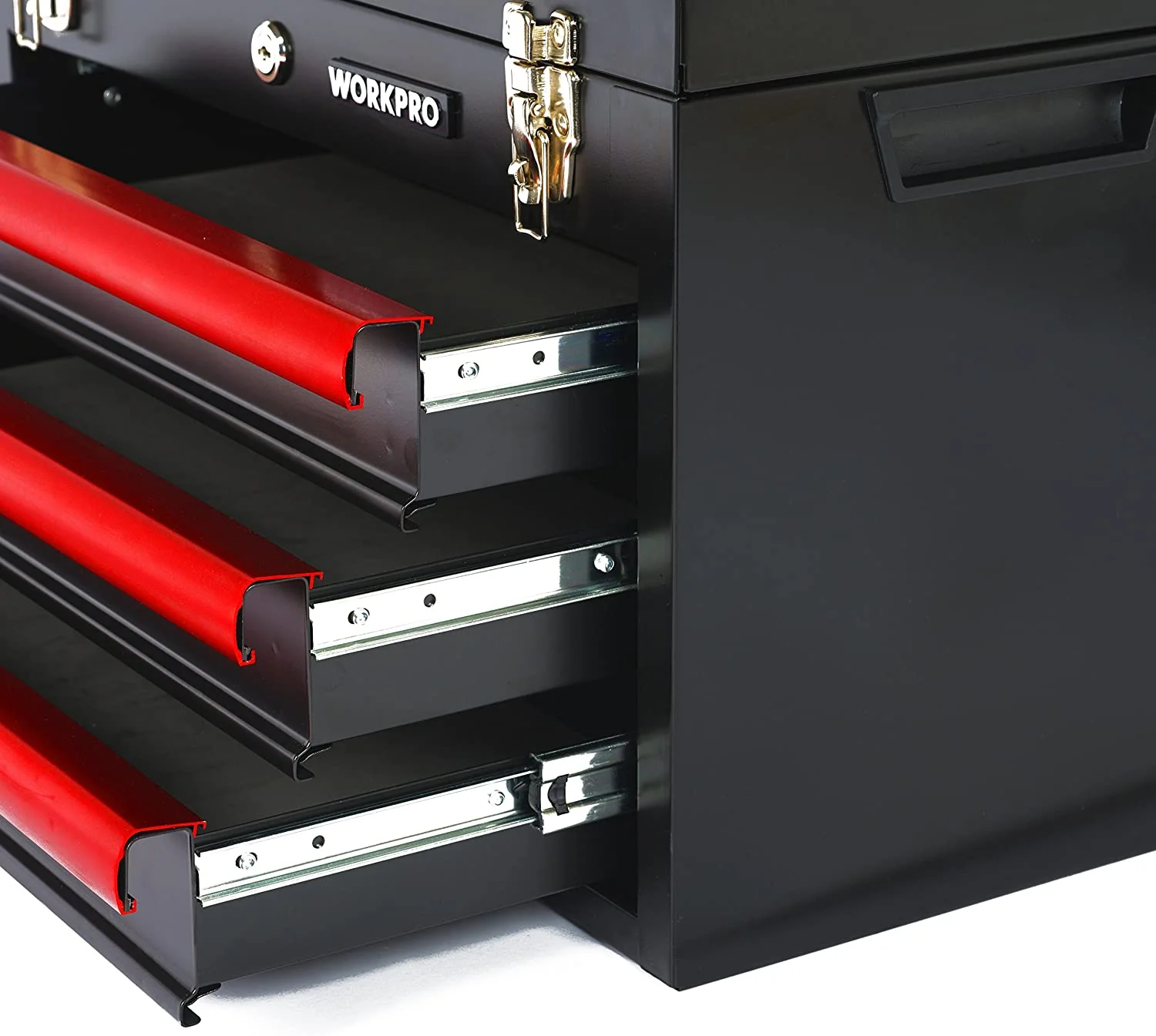 WORKPRO 408 Pcs Mechanics Tool Set with 3-Drawer Heavy Duty Metal Box - Image 5