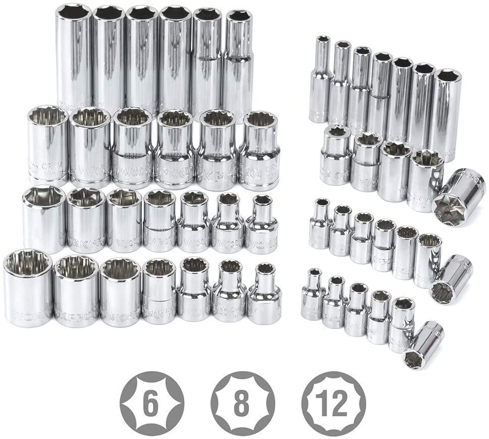WORKPRO 450 Pcs Universal Professional Mechanics Tool Set with Heavy Duty Case Box - Image 3