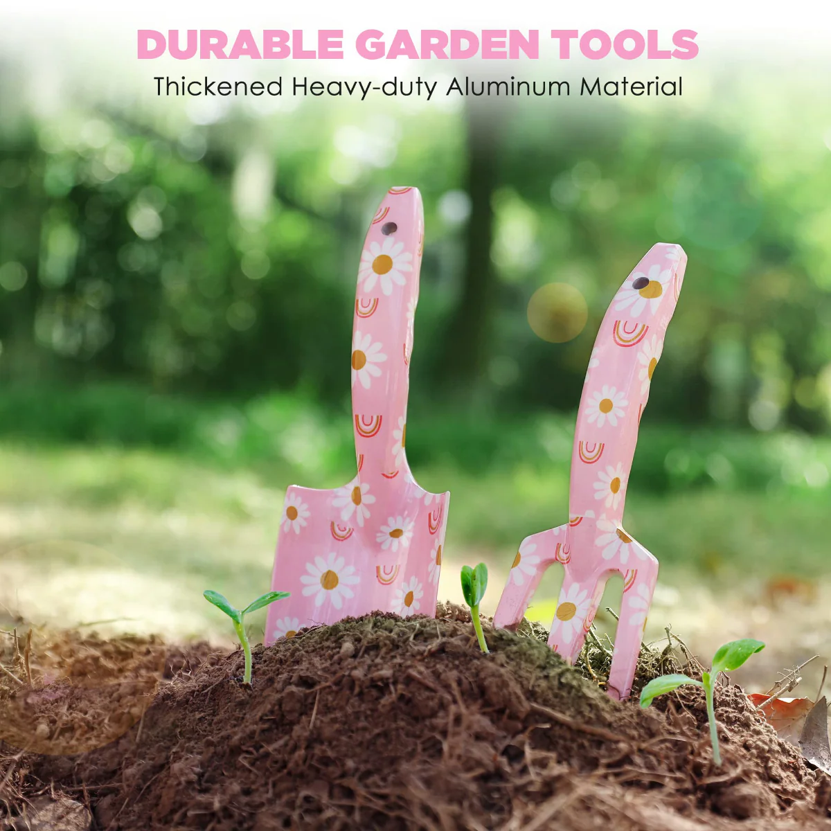 WORKPRO 4PCS Aluminum Garden Tool Set - Image 4