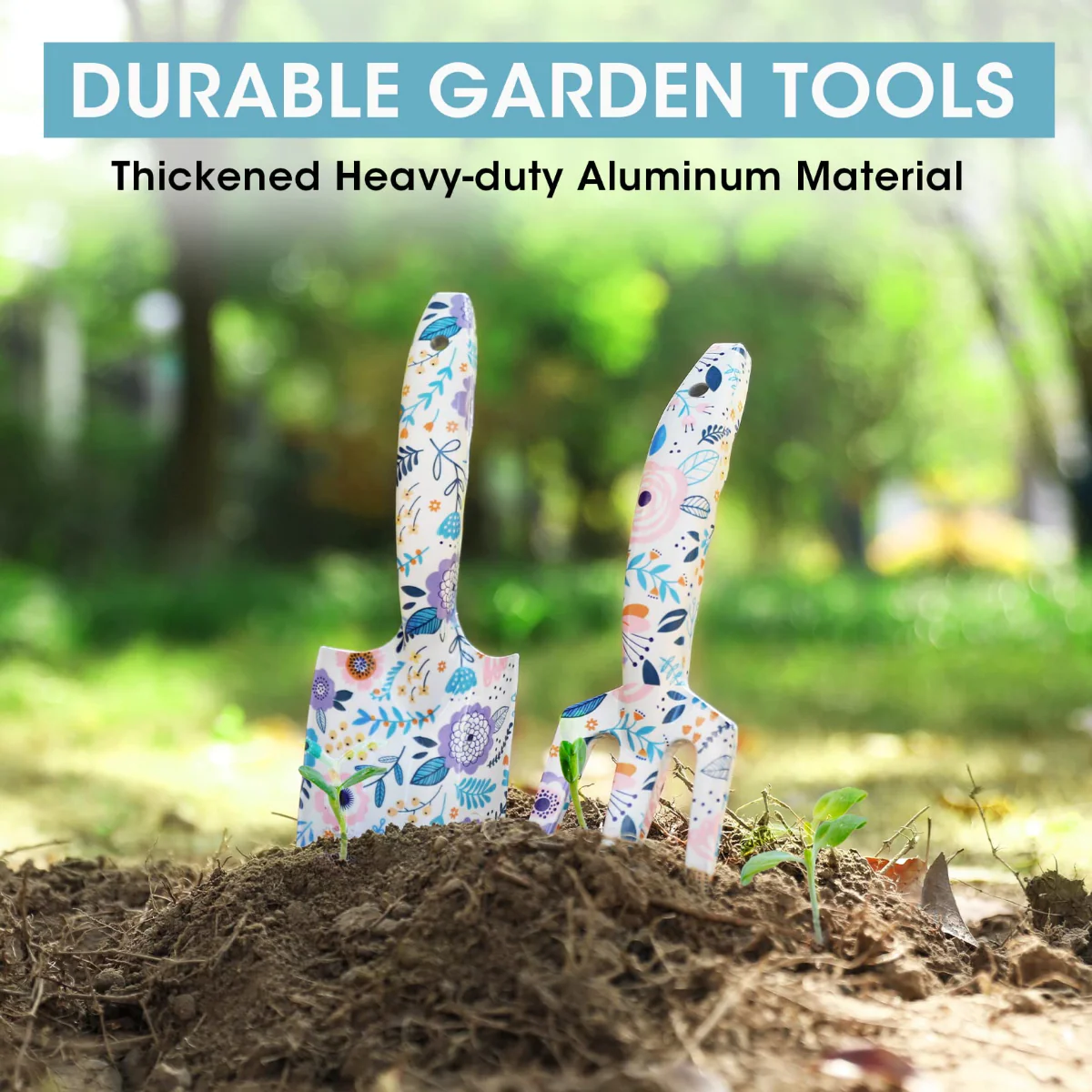 WORKPRO 4PCS Aluminum Garden Tool Set - Image 9