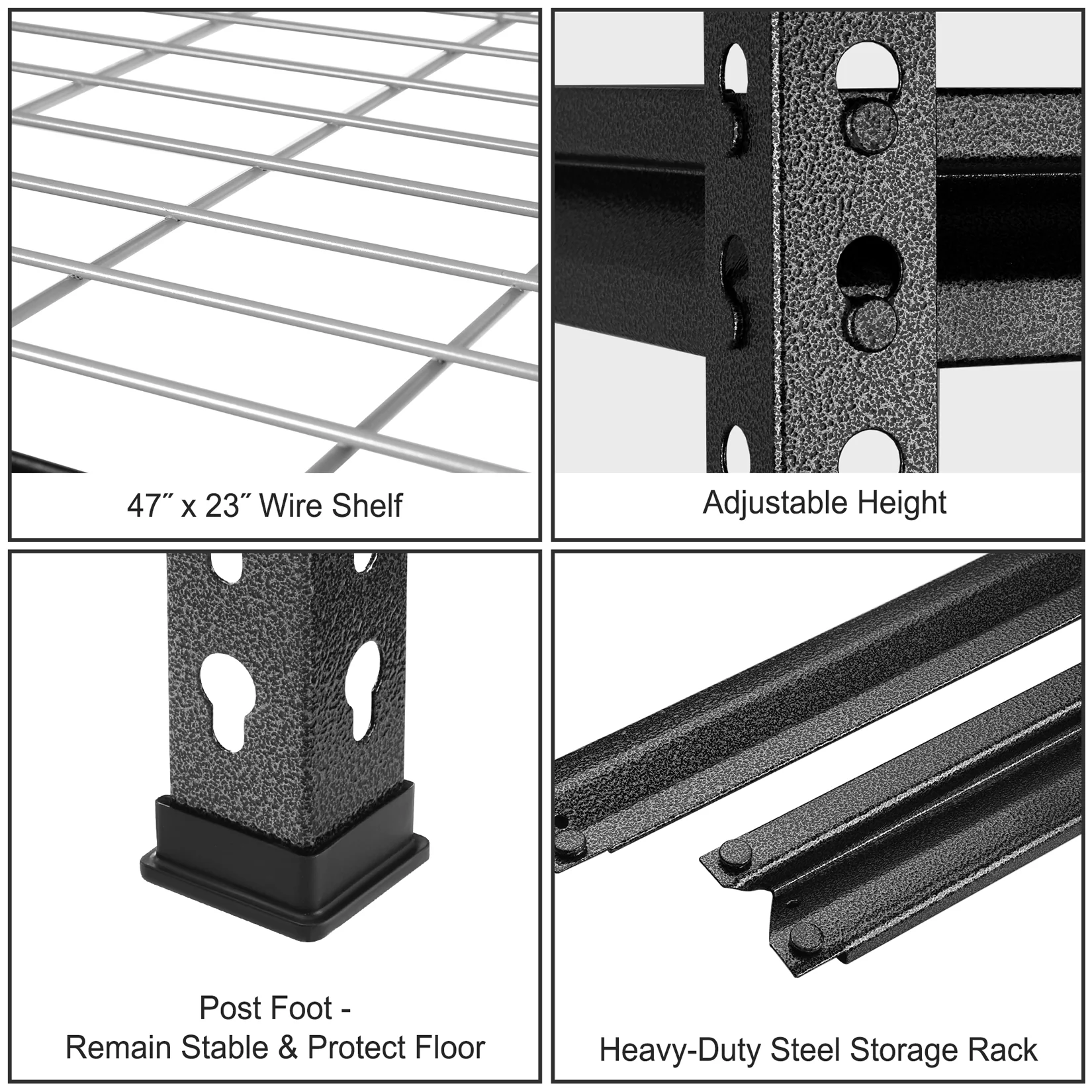 WorkPro 5-Tier Metal Storage Shelving Unit Adjustable Storage Rack Heavy Duty Shelf - Image 14