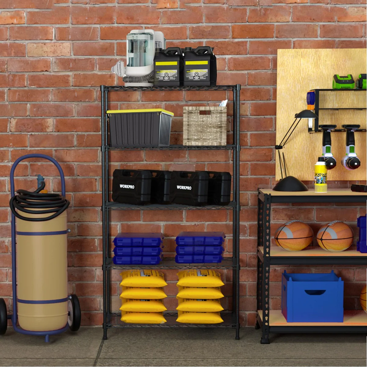 WORKPRO 5-Tier Wire Metal Storage Shelves Rack - Image 4