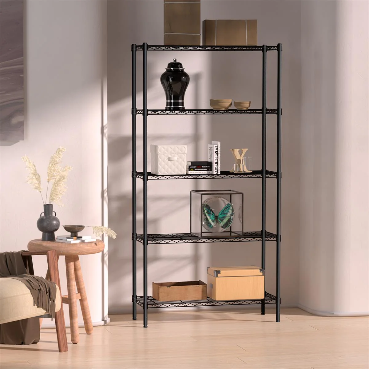 WORKPRO 5-Tier Wire Metal Storage Shelves Rack - Image 8