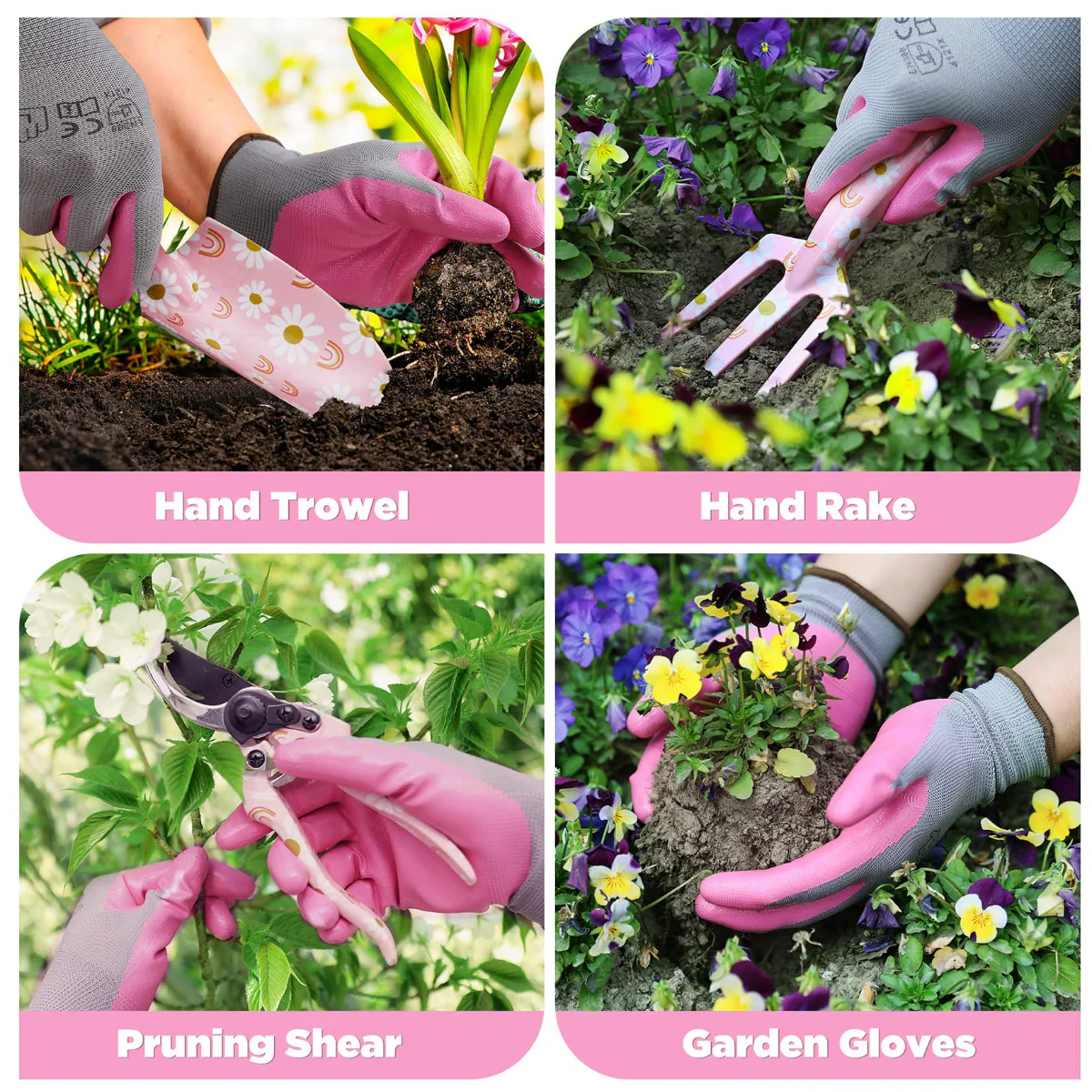 WORKPRO 5PCS Aluminum Heavy Duty Gardening Tool Set - Image 10