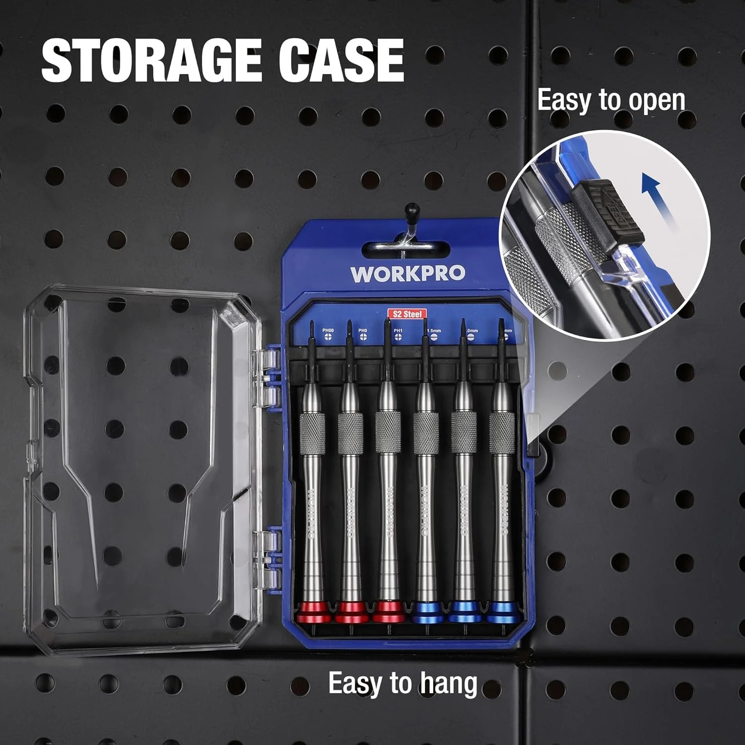 WORKPRO 6-Piece Magnetic Screwdriver Set, S2 Alloy Steel, 3 Phillips and 3 Slotted Tips Small Screwdriver Repair Tool Kit, Good for Phone, Computer, Watch, Eyeglass, Electronic - Image 5