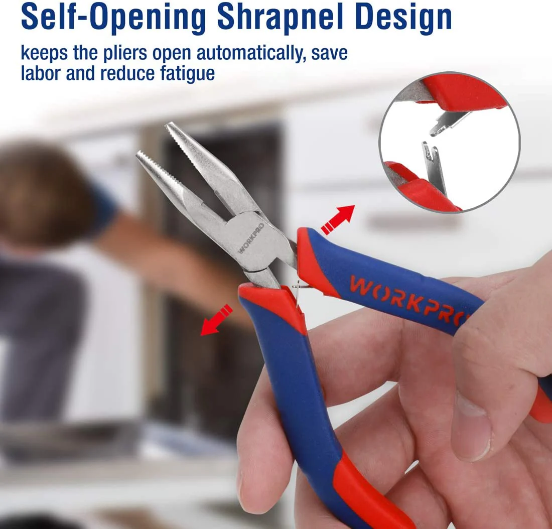 WORKPRO 6 Pcs Mini Pliers Set with Pouch - Image 3