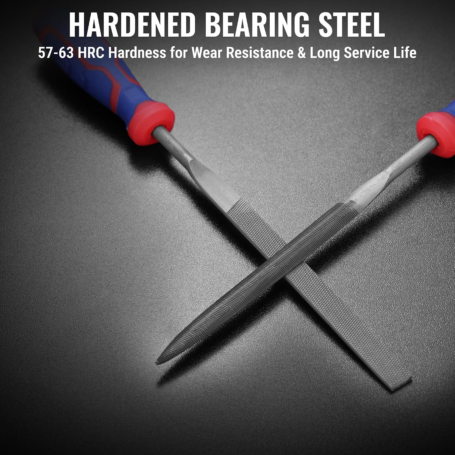 WORKPRO 6-Piece Needle File Set, Mini Precision Files for Metal, Wood & Plastic | Carbon Steel Files with Non-Slip Handles for Precise Filing of Metal, Wood, Plastic, Jewelry, Crafts, and DIY Projects - Image 4