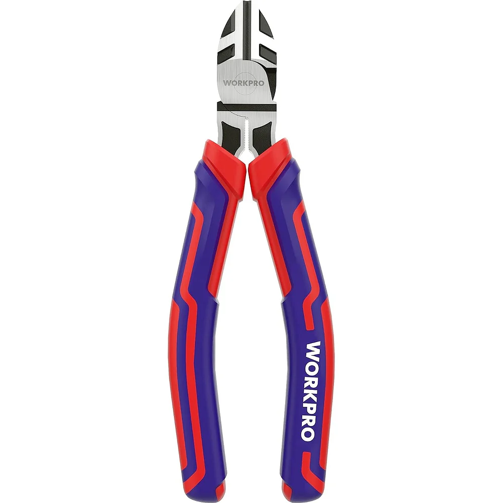 WORKPRO 6” Wire Cutters Heavy Duty CRV Steel, Diagonal Pliers for Cutting Wires Craft, Comfort Grip Handle