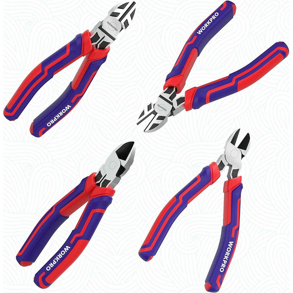 WORKPRO 6” Wire Cutters Heavy Duty CRV Steel, Diagonal Pliers for Cutting Wires Craft, Comfort Grip Handle - Image 7