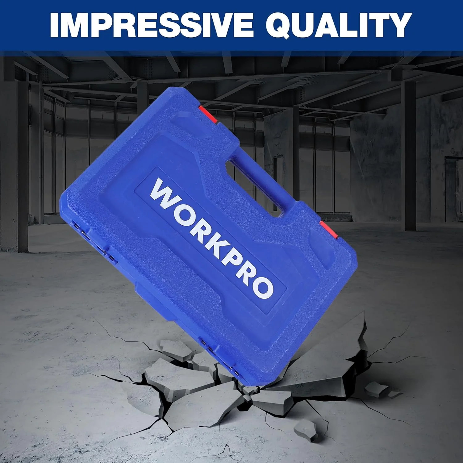 WORKPRO 60-piece Master Torx Bit Socket and External Torx Socket Set, 1/4", 3/8", 1/2" Drive Bits, Female E Sockets E4-E24, Star Socket Bits T6-T70, TT6-TT70, TP8-TP60, CR-V & S2 Alloy Steel - Image 7