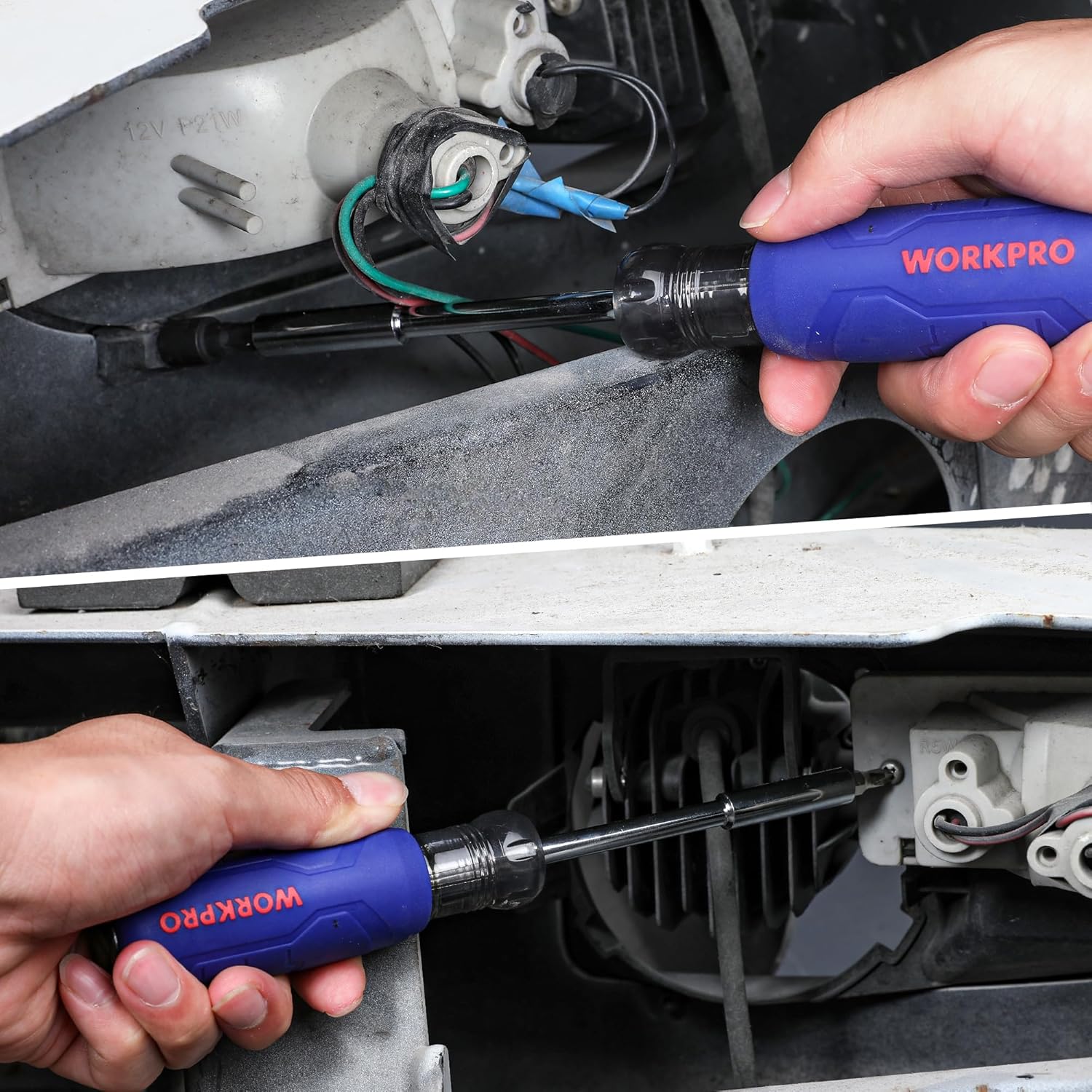 WORKPRO 61PC Magnetic Screwdriver Bits & Nut Driver Set with Organizer Bag, DIY Tools & Equipment for Men Women Mechanic, Herramientas Tool Bit Kit Home Improvement Gift, Metric & SAE - Image 7