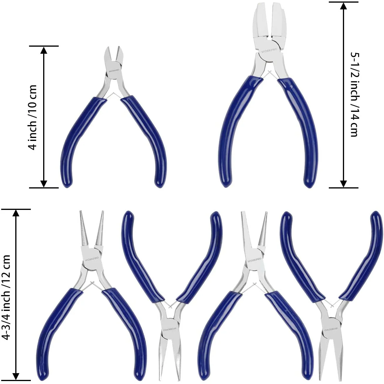 WORKPRO 7 Pcs Jewelers Pliers Set with Easy Carrying Pouch - Image 2