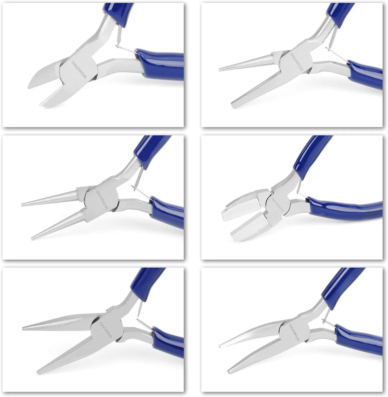WORKPRO 7 Pcs Jewelers Pliers Set with Easy Carrying Pouch - Image 3
