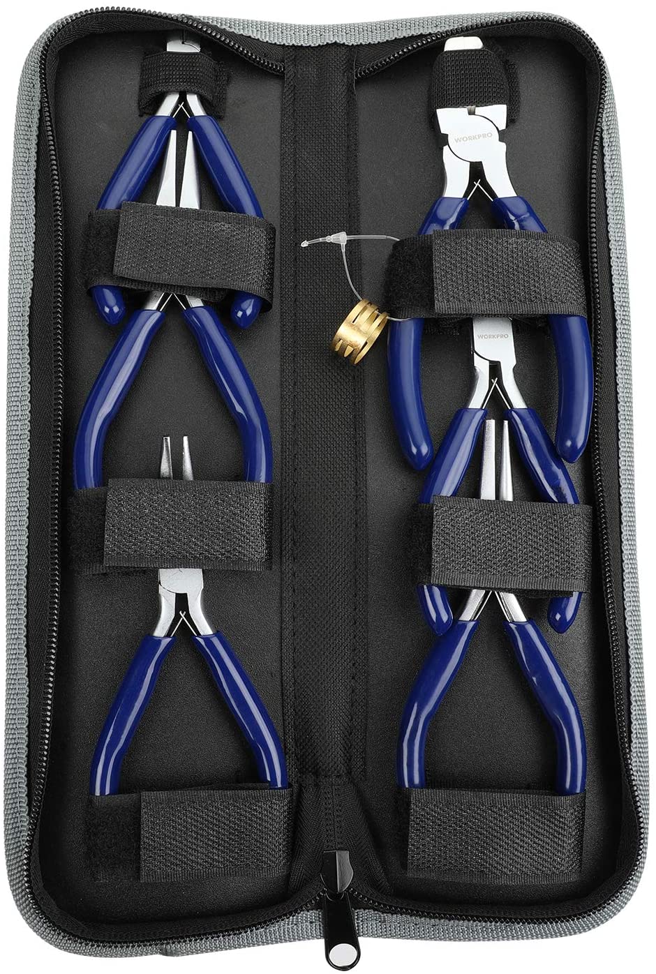 WORKPRO 7 Pcs Jewelers Pliers Set with Easy Carrying Pouch - Image 4