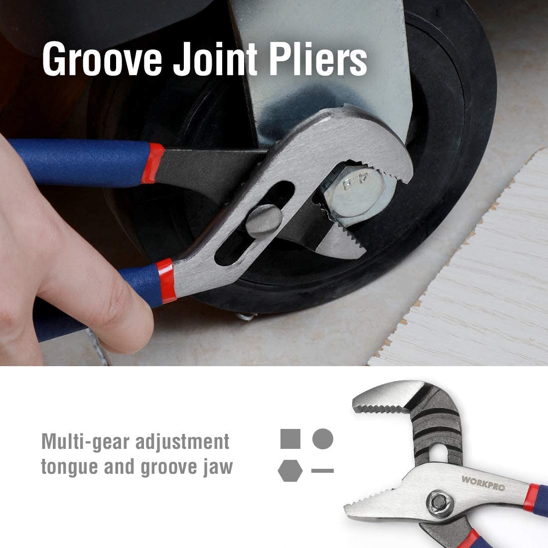WORKPRO 7 Pcs Multifunction Pliers Set for DIY & Home Use - Image 4