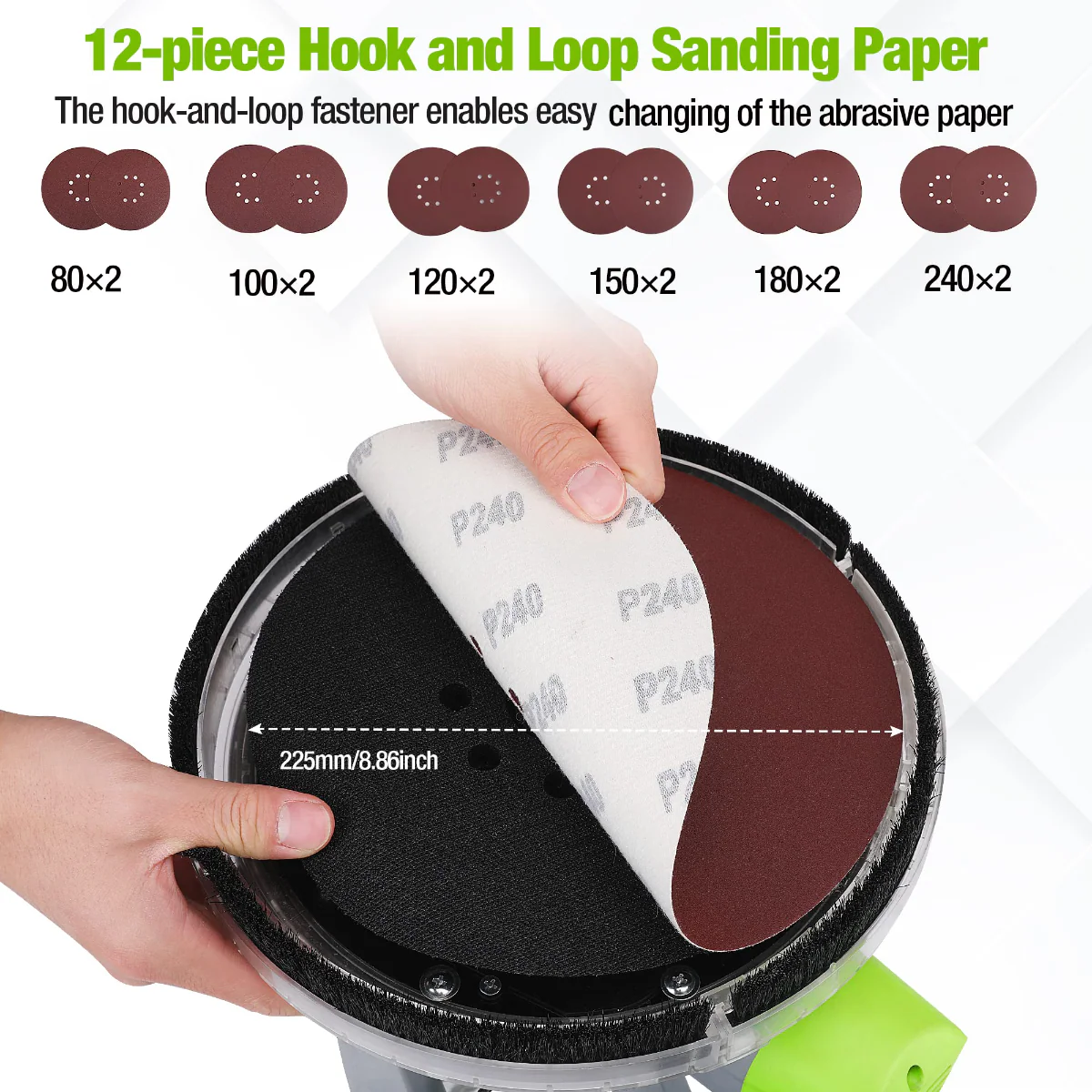 WORKPRO 720W Electric Drywall Sander with Vacuum - Image 2