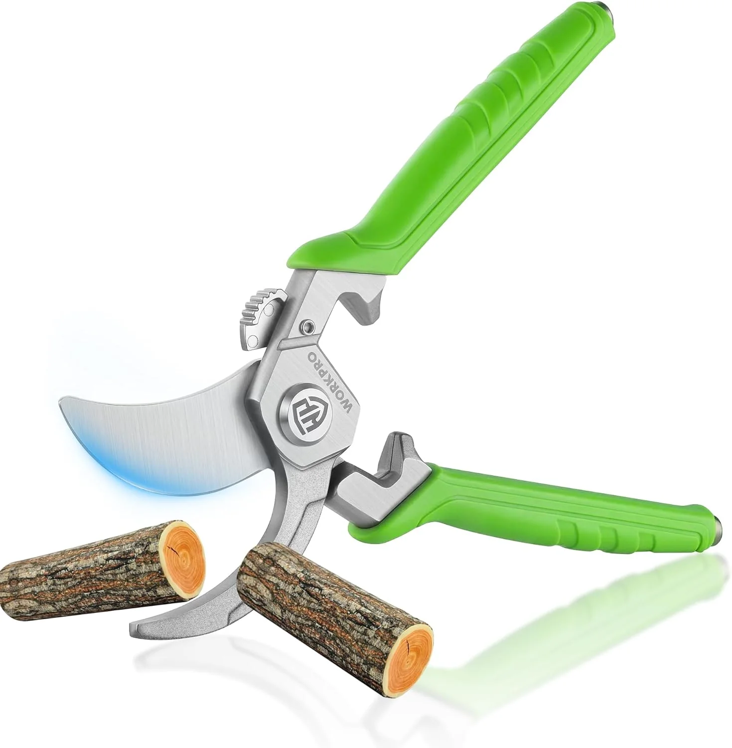 WORKPRO 8.5" Bypass Pruning Shears, Professional Forged Garden Shears | Forged Stainless Steel Blades, 3/4" Cut Capacity, Spring-Loaded, Safety Lock, Hand Pruner for Trimming, Bonsai, Flowers - Image 9