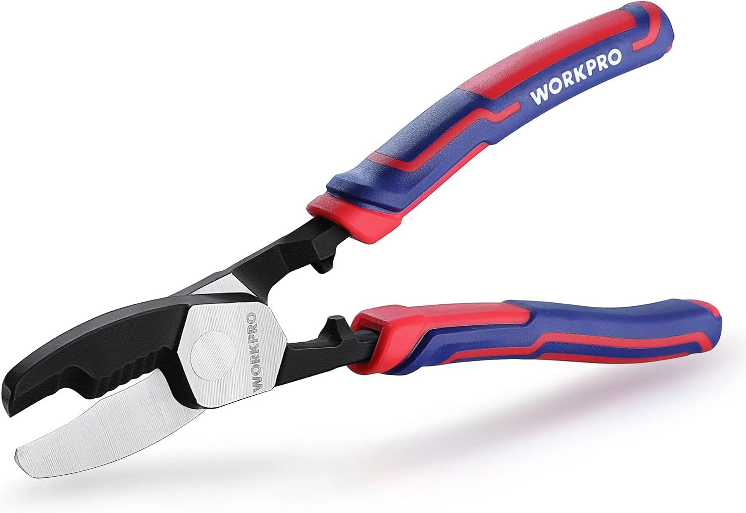 WORKPRO 8 Inch Cable Cutter with Twin Cutting Edge, Heavy Duty Wire Cutters with Anti-Slip Beveled Edge Up to 3/16", Cable Clippers for Aluminum, Copper, Wire, and Communications Cable - Image 9