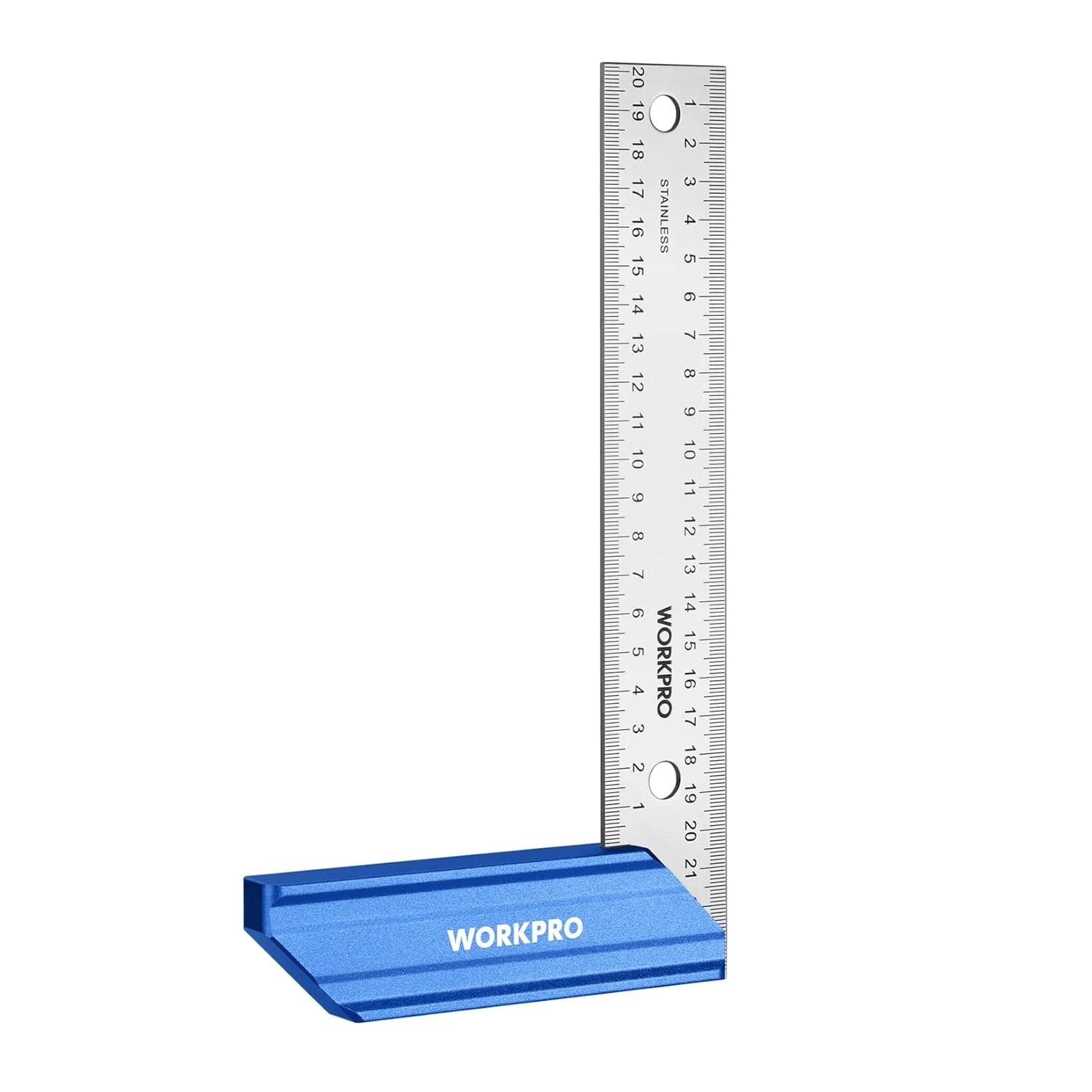 WORKPRO 8-Inch Try Square, Woodworking Square with Aluminum Handle | Precision Carpenter Square with Stainless Steel Blade for Measuring, Marking and Woodworking Projects - Image 9