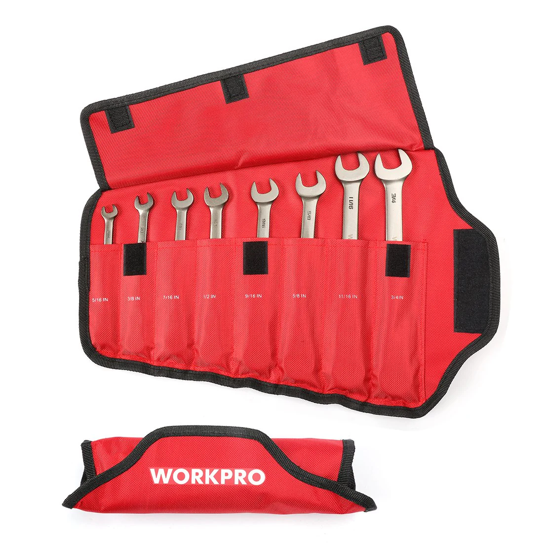 WORKPRO 8 Pcs Flex-Head Ratcheting Combination Wrench Set with Organizer Bag - Image 5