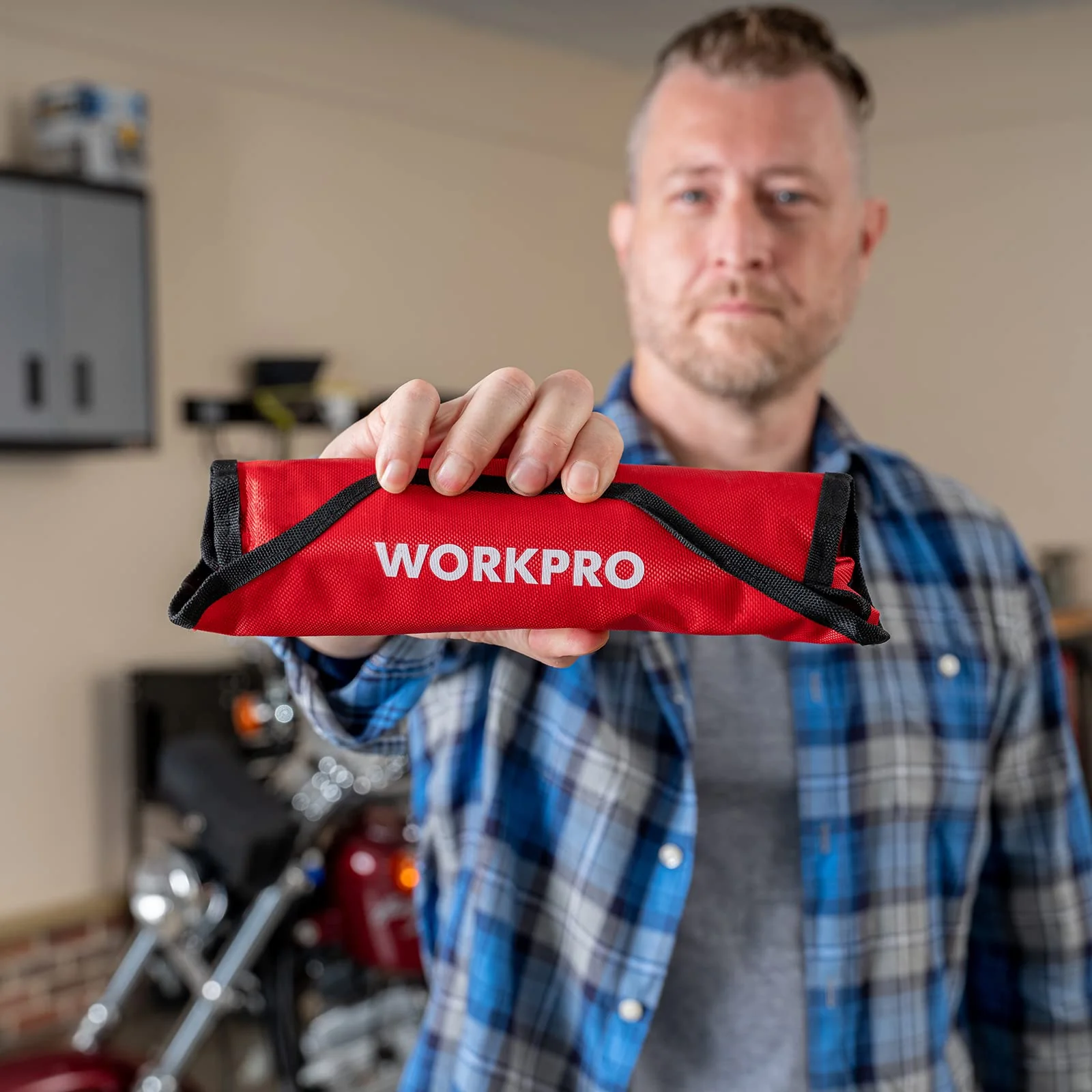 WORKPRO 8 Pcs Flex-Head Ratcheting Combination Wrench Set with Organizer Bag - Image 7