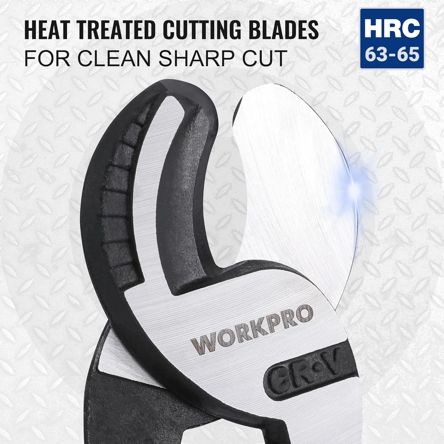WORKPRO 9-1/4 inch High Leverage Cable Cutter, Heavy Duty CR-V Wire Cutter | Cuts 4/0 Aluminum, 2/0 Soft Copper & 100-Pair 24 AWG Communications Cable - Image 3