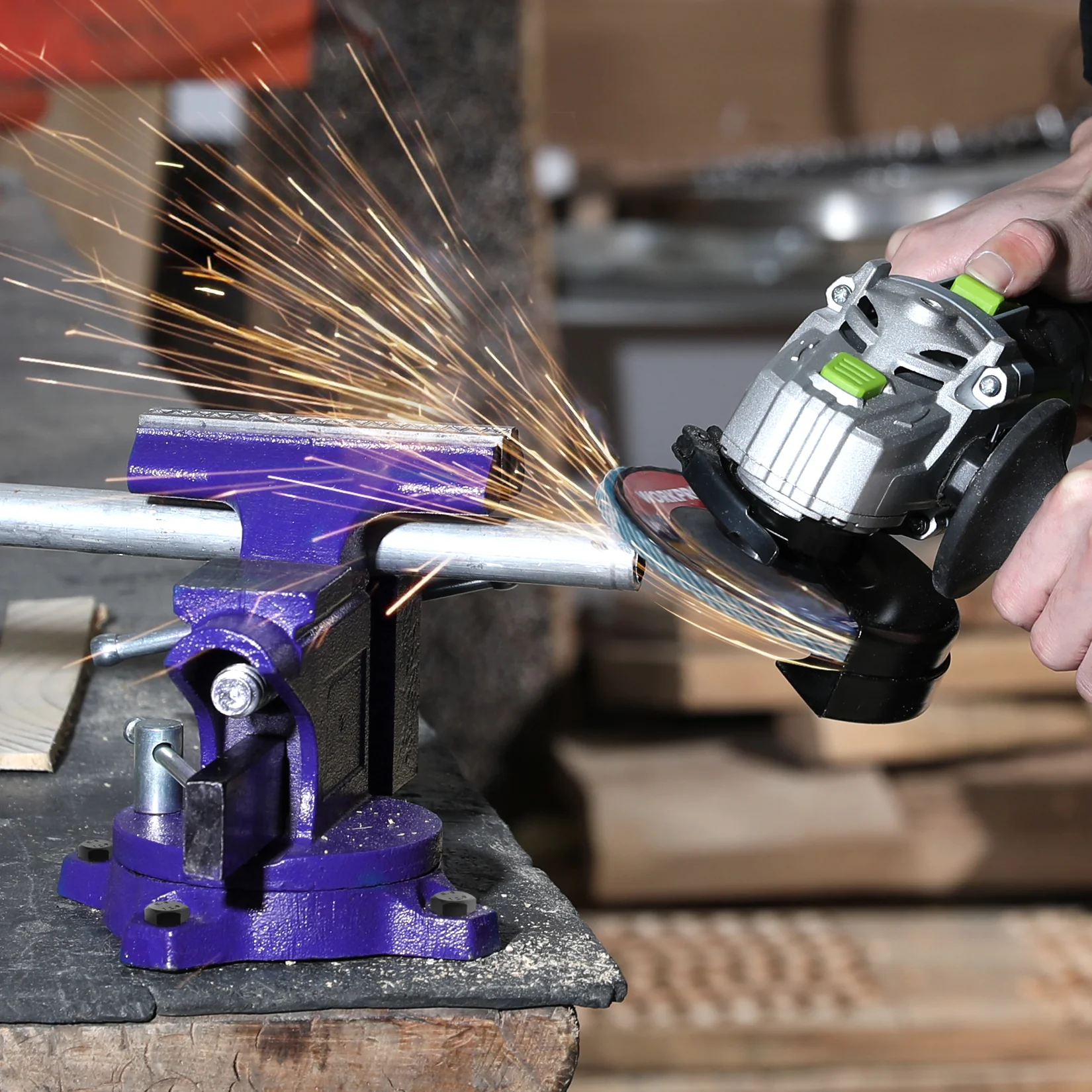 WORKPRO Bench Vise 4-1/2" Vice for Workbench - Image 5