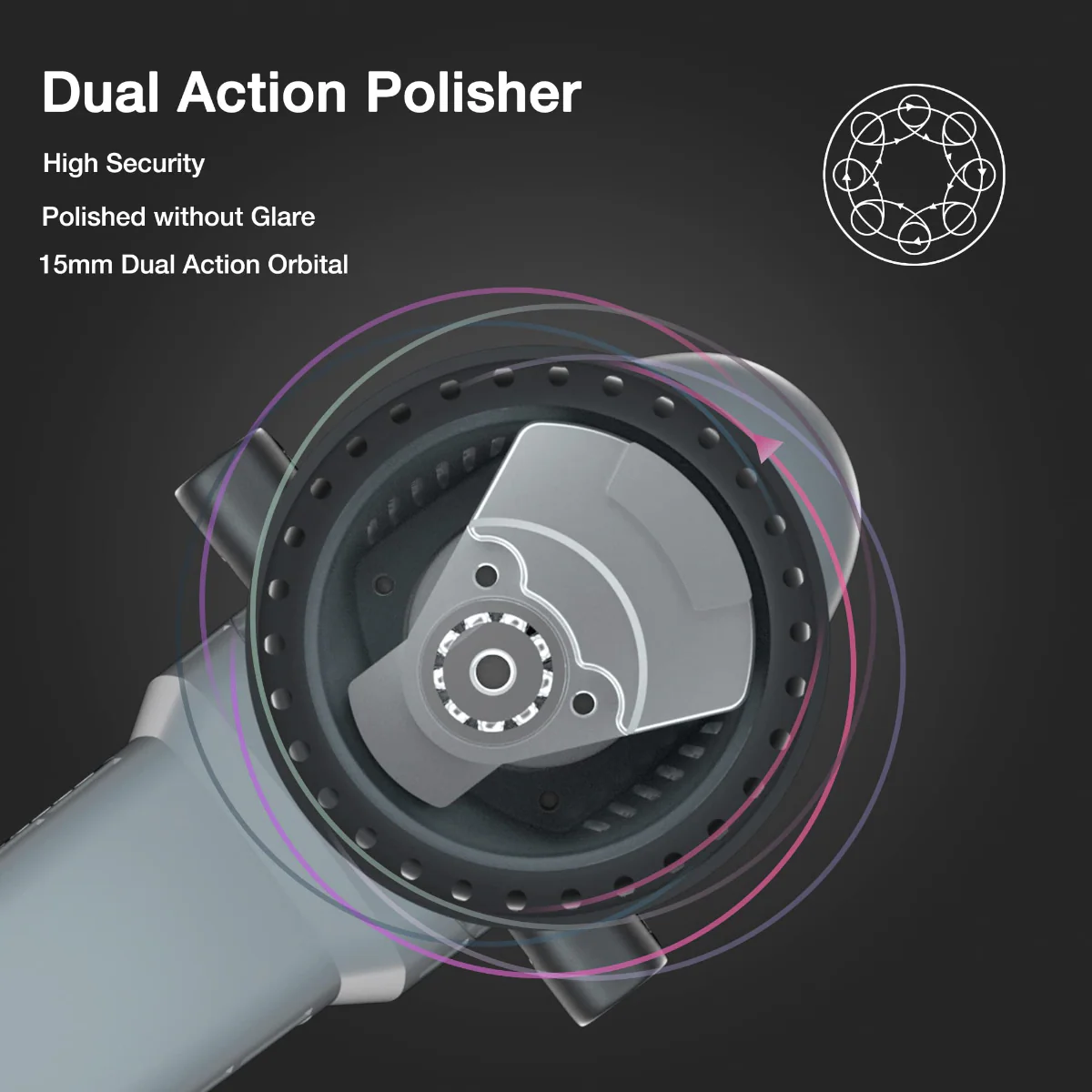 WORKPRO Buffer Polisher, 6-inch 1080W Dual Action Random Orbital Polish Kit - Image 6
