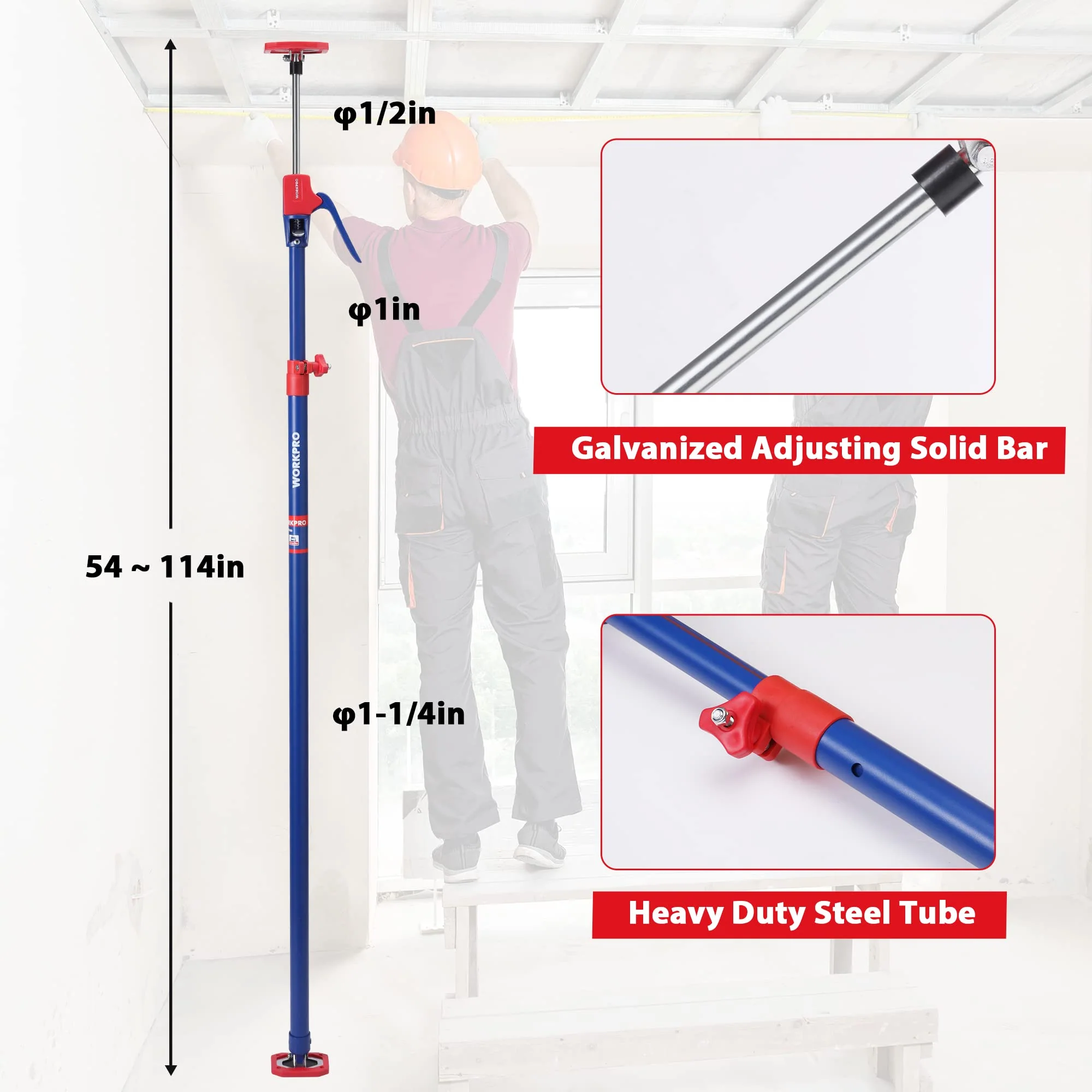 WORKPRO Cabinet Jack Support Pole - Image 12