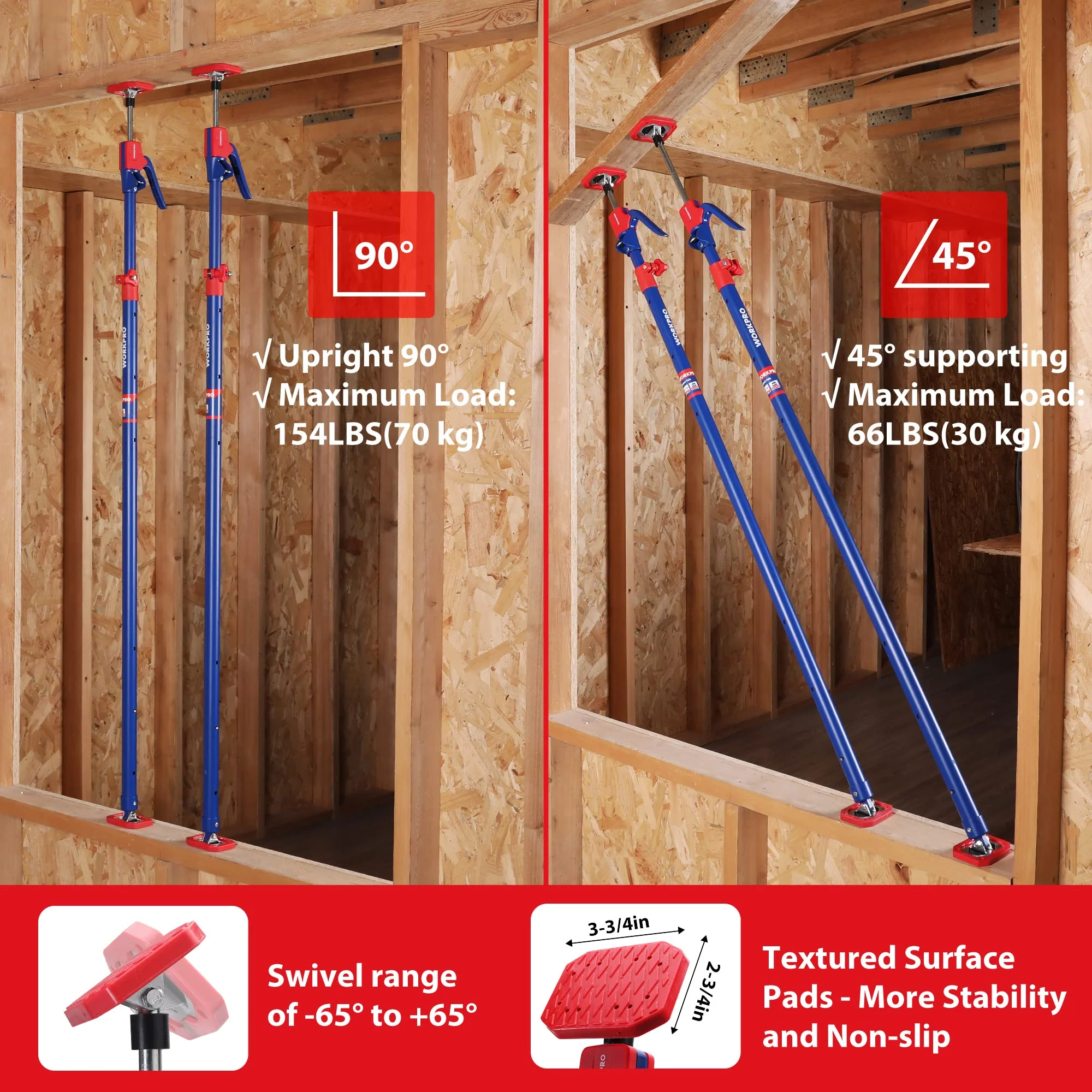 WORKPRO Cabinet Jack Support Pole - Image 18