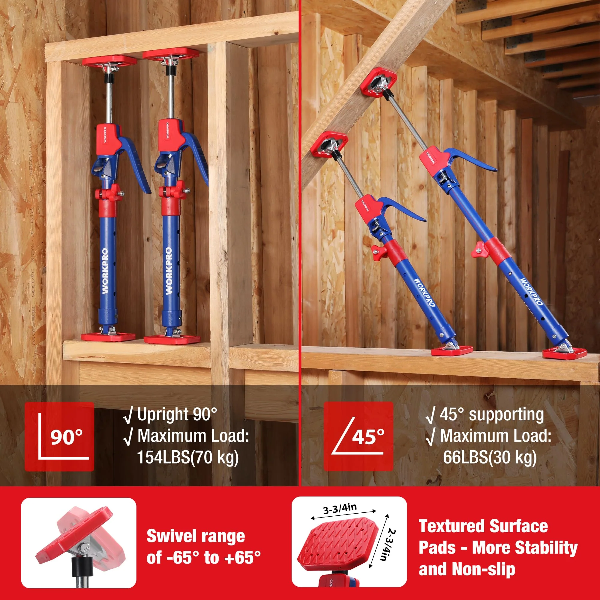WORKPRO Cabinet Jack Support Pole - Image 9