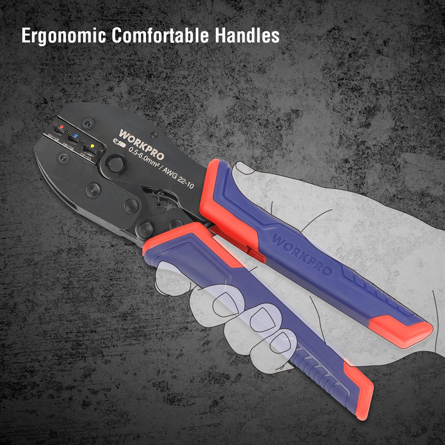WORKPRO Crimping Tool Kit with 100 Pcs Terminal Connector - Image 5