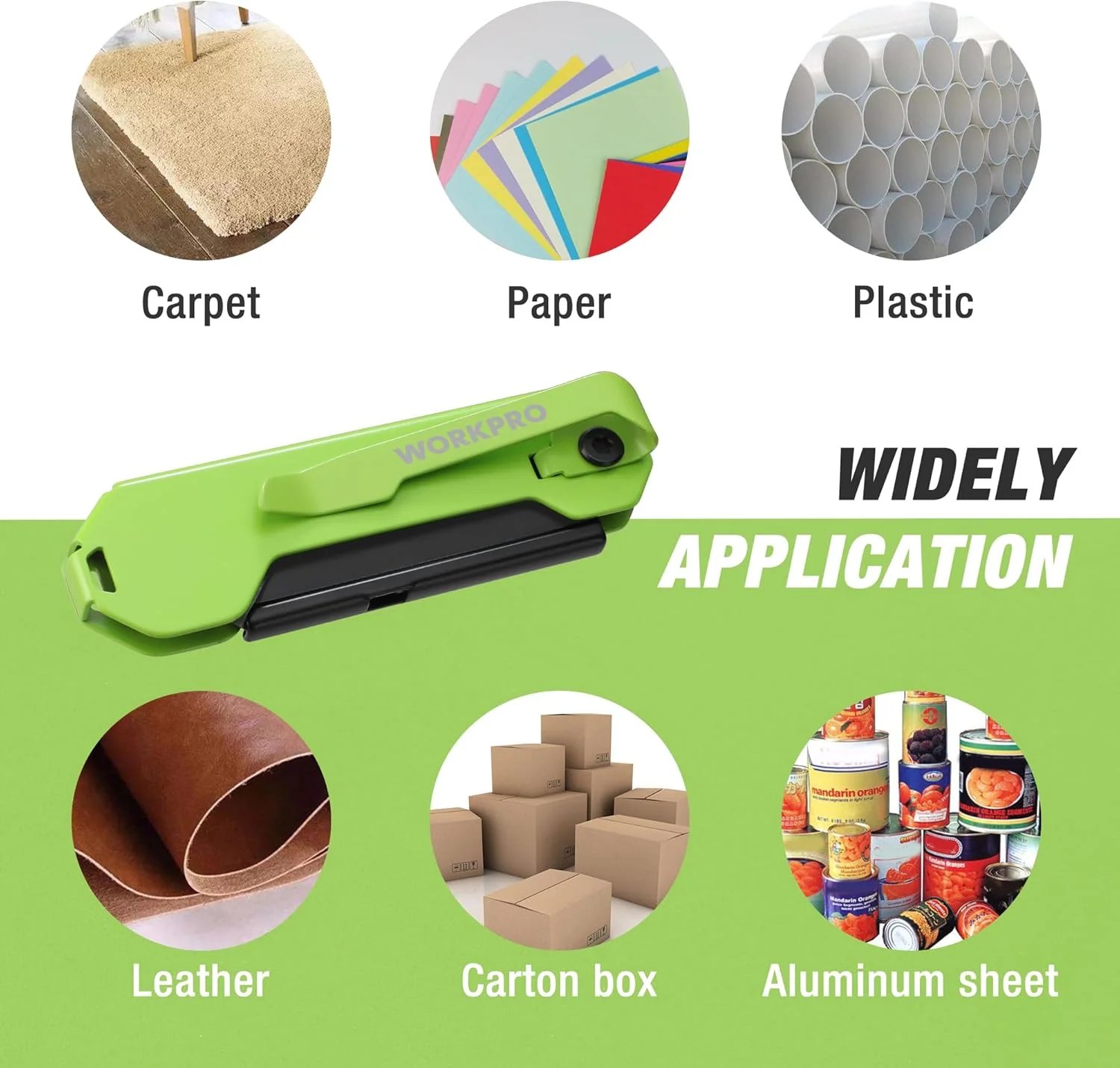 WORKPRO EDC Folding Utility Knife, Mini Box Cutter with Quick Open Axis Lock, Quick Change Blade Razor Knife, Foldable Small Pocket Knife with Belt Clip - Image 8