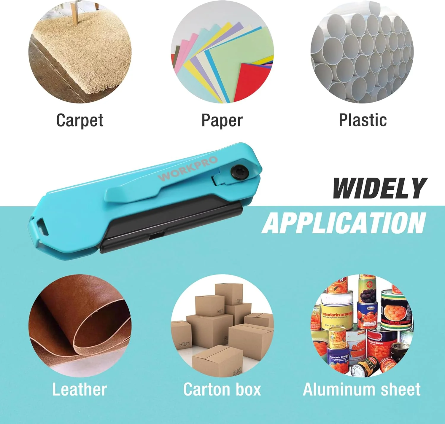 WORKPRO EDC Folding Utility Knife, Mini Box Cutter with Quick Open Axis Lock, Quick Change Blade Razor Knife, Foldable Small Pocket Knife with Belt Clip - Image 8