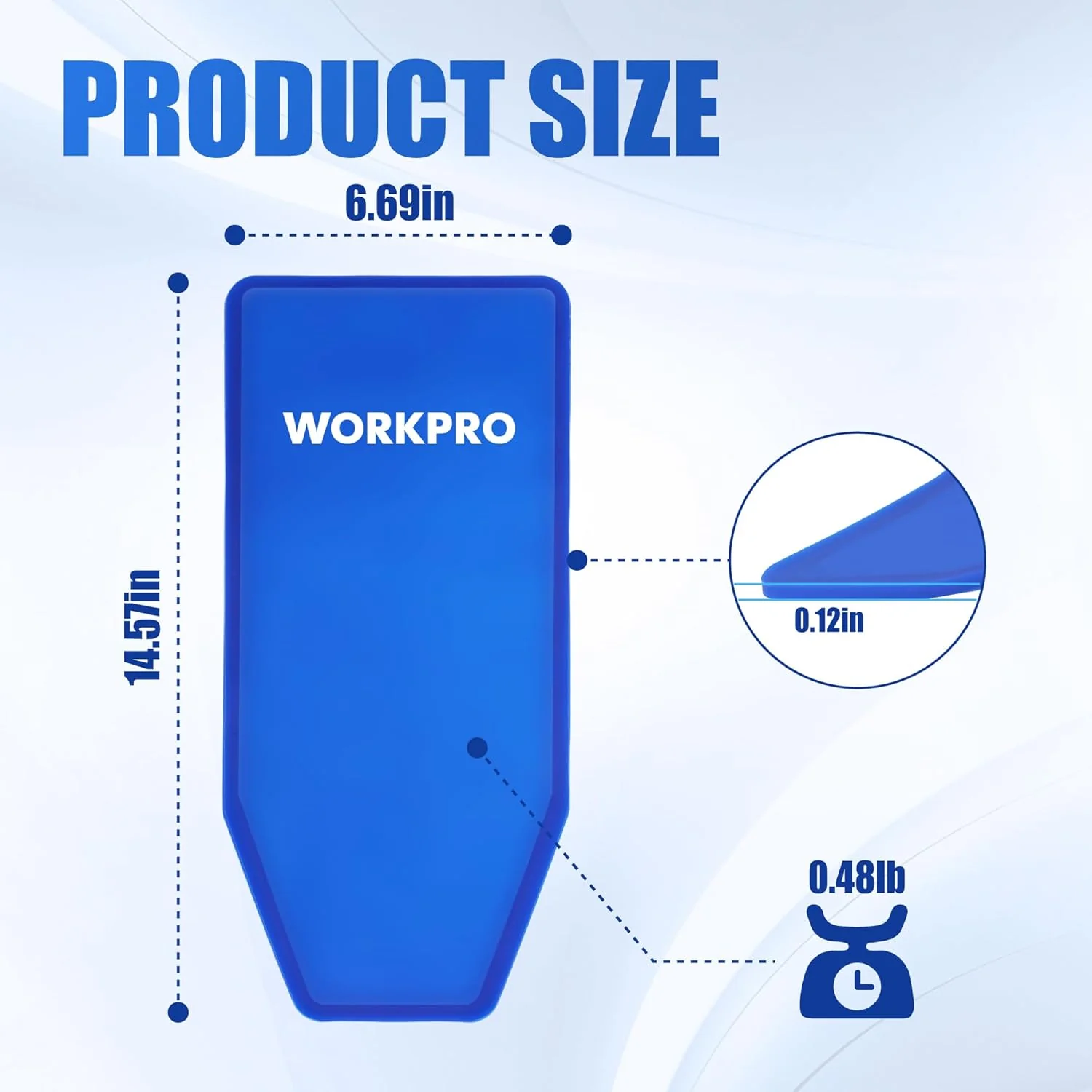 WORKPRO Flexible Oil Funnel for Automotive Use, Foldable Oil Drain Tool for Quick and Clean Oil Changes, Featuring a Thicker Silica Gel for Durability and Maintains Shape-Blue - Image 2