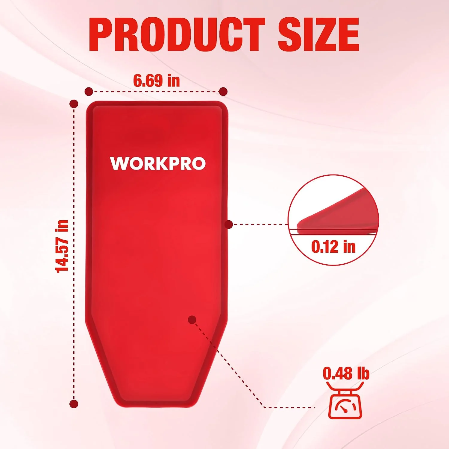 WORKPRO Flexible Oil Funnel for Automotive Use, Foldable Oil Drain Tool for Quick and Clean Oil Changes, Featuring a Thicker Silica Gel for Durability and Maintains Shape-Red - Image 2