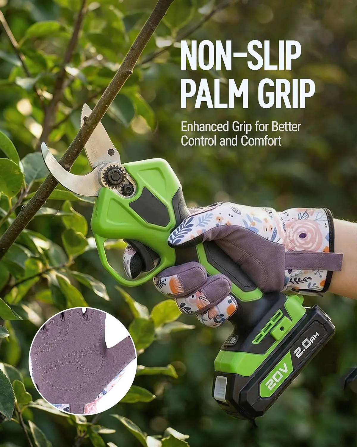 WORKPRO Floral Garden Gloves for Women, Gardening Gloves for Women/Ladies | Printed Breathable Working Gloves with Touchscreen Design & No-Slip Palm Grip for Weeding, Planting, Raking and Pruning - Image 6
